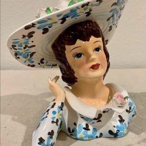 Vintage LEFTON LADY HEAD VASE